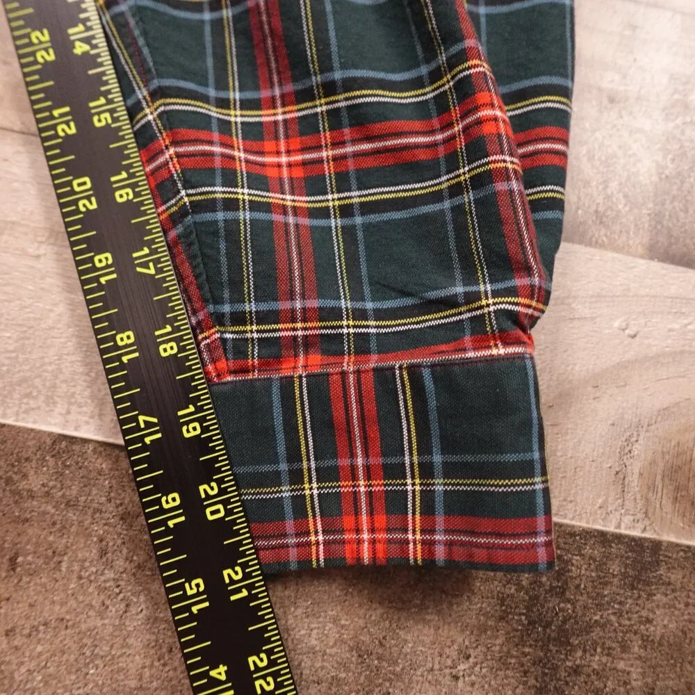 Ralph Lauren Holiday Plaid Button-Down Shirt Men’s Large Small Pony‎